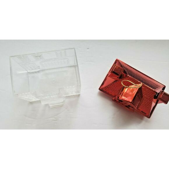 NEW Plastic Fill-able House with Removable RED Roof Great for Christmas WH - Picture 7 of 9